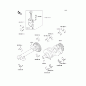 Схема вузла: Колінчастий вал для Kawasaki EN500 Vulcan 500 LTD