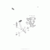 Схема узла: Педаль тормоза/torque Link для Kawasaki ZX1400 Ninja ZX-14R