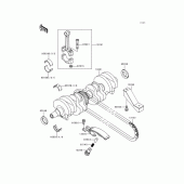 Схема вузла: Колінчастий вал для Kawasaki ZR750 ZR-7