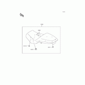 Схема узла: Сиденье для Kawasaki KLE250 Versys-X 250 ABS