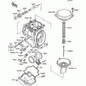 Схема узла: Карбюратор parts(1/3) для Kawasaki ZX1000 ZX-10