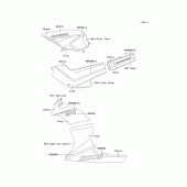 Схема вузла: Decal(ebony/gray) для Kawasaki EX500 GPZ500