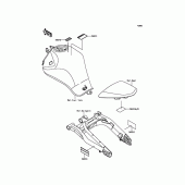 Схема вузла: Інформаційні наклейки для Kawasaki EX650 ER-6F