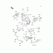 Схема вузла: Батарейний відсік для Kawasaki ZX600 Ninja ZX-6