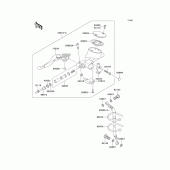 Схема вузла: Clutch master cylinder для Kawasaki VN1500 Vulcan 1500 Drifter