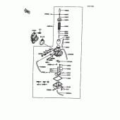 Схема вузла: Карбюратор(1/2) для Kawasaki KMX125