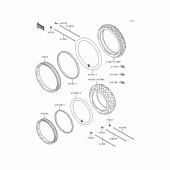 Схема узла: Шины для Kawasaki KL650 KLR650