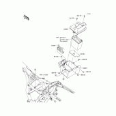 Схема вузла: Battery case для Kawasaki VN1700 VN1700 Classic Tourer ABS