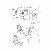 Схема вузла: Радіатор для Kawasaki KLE250 Versys-X 250 ABS