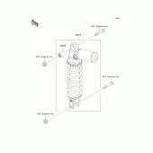 Схема вузла: Амортизатор для Kawasaki ZX600 Ninja ZX-6R