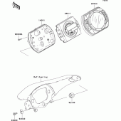 Схема вузла: Meter(s) для Kawasaki ZX600 Ninja ZX-6RR