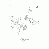 Схема узла: Масляный насос для Kawasaki BR125 Bajaj Wind