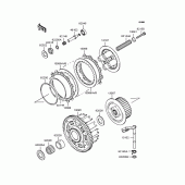 Схема вузла: Зчеплення для Kawasaki ZX636 Ninja ZX-6R
