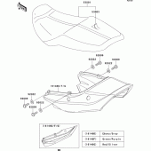 Схема вузла: Сидіння для Kawasaki ZR1100 ZRX1100