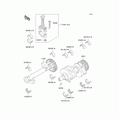 Схема вузла: Колінчастий вал для Kawasaki EN500 Vulcan 500 LTD