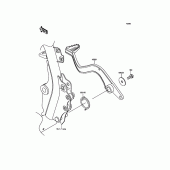 Схема вузла: Лапка гальма для Kawasaki KL650 KLR650