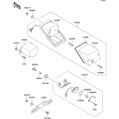 Схема вузла: Taillight(s) для Kawasaki KLE500
