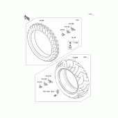 Схема вузла: Шини для Kawasaki VN2000 VN2000 Classic