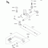 Схема вузла: Перемикач передач для Kawasaki ZR550 Zephyr