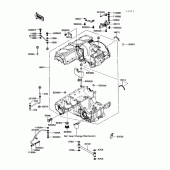 Схема вузла: Картер двигуна для Kawasaki ZG1200 Voyager XII