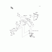 Схема вузла: Переднє крило для Kawasaki ZX636 Ninja ZX-6R