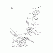 Схема узла: Battery case для Kawasaki VN1700 VN1700 Voyager ABS