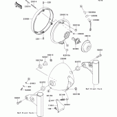 Схема вузла: Headlight(s) для Kawasaki EJ800 W800