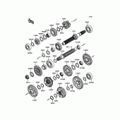 Схема узла: Трансмиссия для Kawasaki ZX1000 Ninja ZX-10R ABS