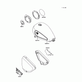 Схема вузла: Decal(green/green)(vn750-a8/a9) для Kawasaki VN750 Vulcan 750