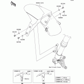 Схема узла: Переднее крыло для Kawasaki ZX1000 Ninja ZX-10R ABS