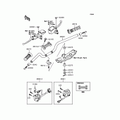Схема узла: Руль для Kawasaki ZR1200 ZRX1200S