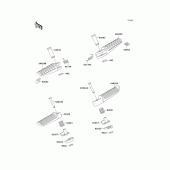 Схема вузла: Підніжки для Kawasaki ZX750 Ninja ZX-7