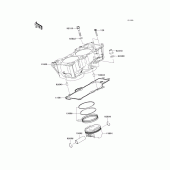 Схема вузла: Циліндр & Поршень для Kawasaki KLE650 Versys 650 ABS