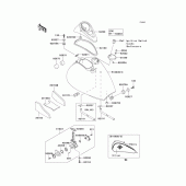 Схема вузла: Fuel tank(1/2) для Kawasaki VN800 Vulcan 800 Drifter
