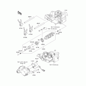 Схема вузла: Gear change drum/shift fork(s) для Kawasaki VN1700 Vulcan 1700 Vaquero