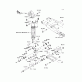 Схема вузла: Suspension для Kawasaki KX450 KX450F