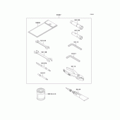 Схема вузла: Owner`s tools для Kawasaki KLX650 KLX650 Motard