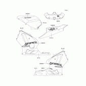 Схема вузла: Decals(black)(b1) для Kawasaki ZX1200 Ninja ZX-12R
