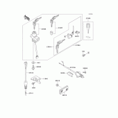 Схема вузла: Замок запалювання для Kawasaki EX250 ZZR250