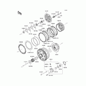 Схема узла: Сцепление для Kawasaki ZX1400 Ninja ZX-14R ABS