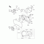 Схема узла: Right engine cover(s) для Kawasaki VN1500 Vulcan 1500 Classic FI