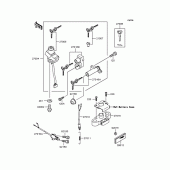 Схема вузла: Замок запалювання для Kawasaki ZR400 ZRX