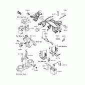 Схема вузла: Електроустаткування для Kawasaki KLX250 D-Tracker