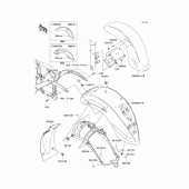 Схема вузла: Fenders(1/2) для Kawasaki VN900 VN900 Classic