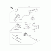 Схема вузла: Ручки з підігрівом (Опція) для Kawasaki ZX1000 Z1000SX