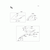 Схема узла: Сиденье для Kawasaki ZX600 Ninja ZX-6RR