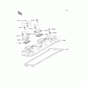 Схема узла: Клапанная крышка для Kawasaki ZX600 Ninja ZX-6R