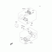 Схема вузла: Поворотники для Kawasaki KLV1000