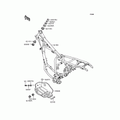 Схема узла: Рама для Kawasaki KL250 KL250 Super Sherpa