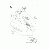 Схема вузла: Reflectors для Kawasaki VN1700 Vulcan 1700 Voyager ABS
